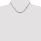 Sterling Silver 3.8mm Pav‚ Curb Chain