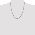 Sterling Silver 3.8mm Pav‚ Curb Chain