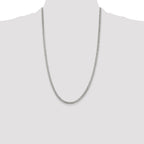 Sterling Silver 3.8mm Pav‚ Curb Chain