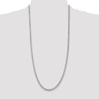 Sterling Silver 3.8mm Pav‚ Curb Chain