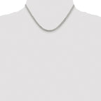 Sterling Silver Rhodium-plated 3.8mm Pav‚ Curb Chain