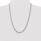Sterling Silver Rhodium-plated 4.5mm Pav‚ Curb Chain