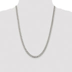 Sterling Silver Rhodium-plated 5.5mm Pav‚ Curb Chain