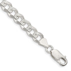 Sterling Silver Curb Chain Bracelet 7.5mm