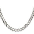 Sterling Silver Curb Chain Necklace 8.3mm