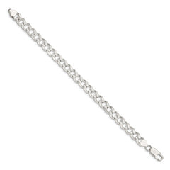 Sterling Silver 8.3mm Pav‚ Curb Chain
