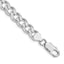 Sterling Silver Rhodium-Plated 8.3mm Pavâ Curb Chain, 8–26 Inch - Sophia Jewelers