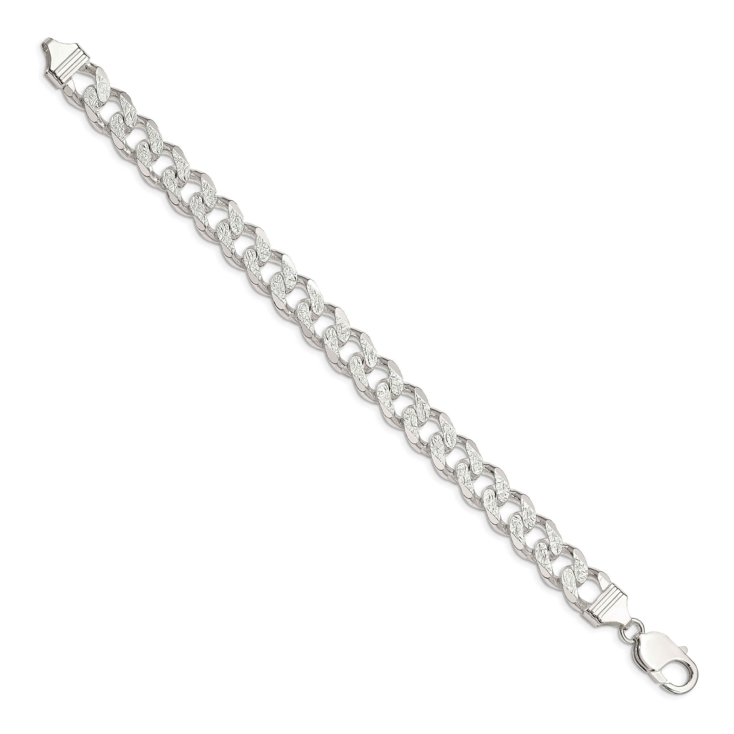 Sterling Silver 11.0mm Pavâ Curb Chain Secondary image
