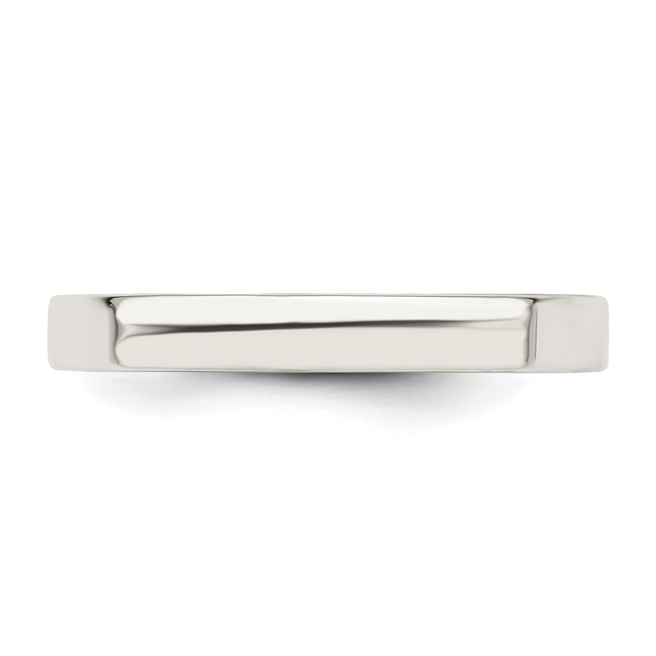 Sterling Silver 3mm Comfort Fit Flat Size 13.5 Band