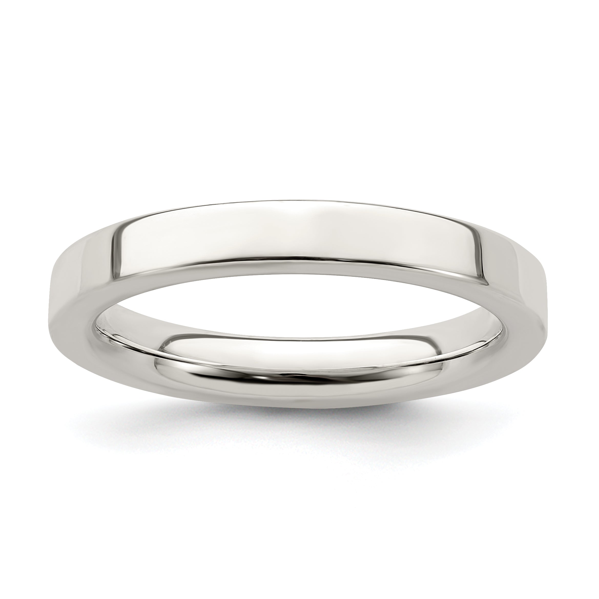 Sterling Silver 3mm Comfort Fit Flat Size 13.5 Band Main image