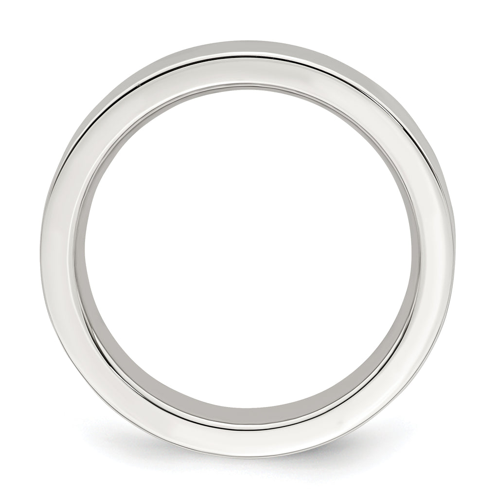 Sterling Silver 4mm Comfort Fit Flat Band