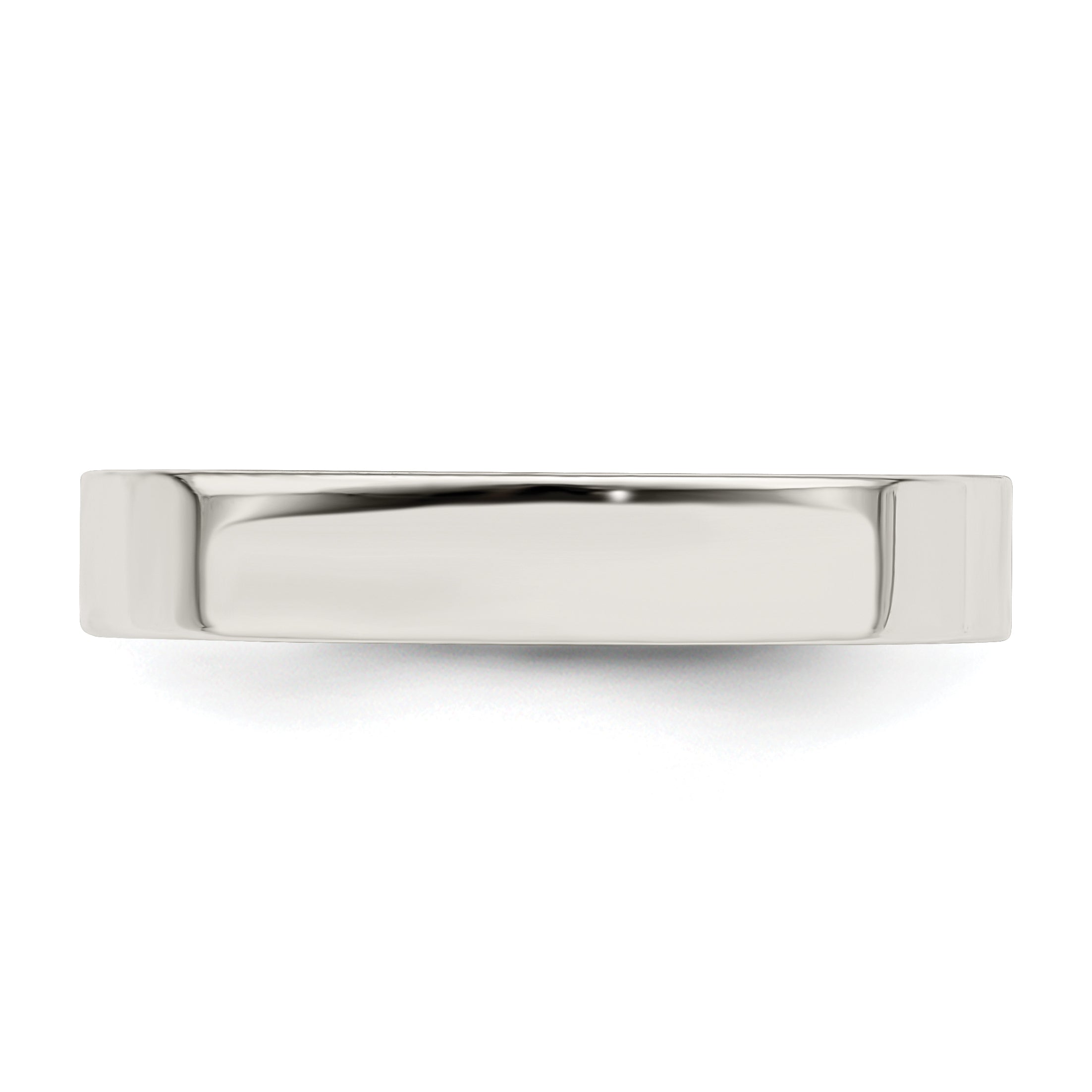 Sterling Silver 4mm Comfort Fit Flat Band
