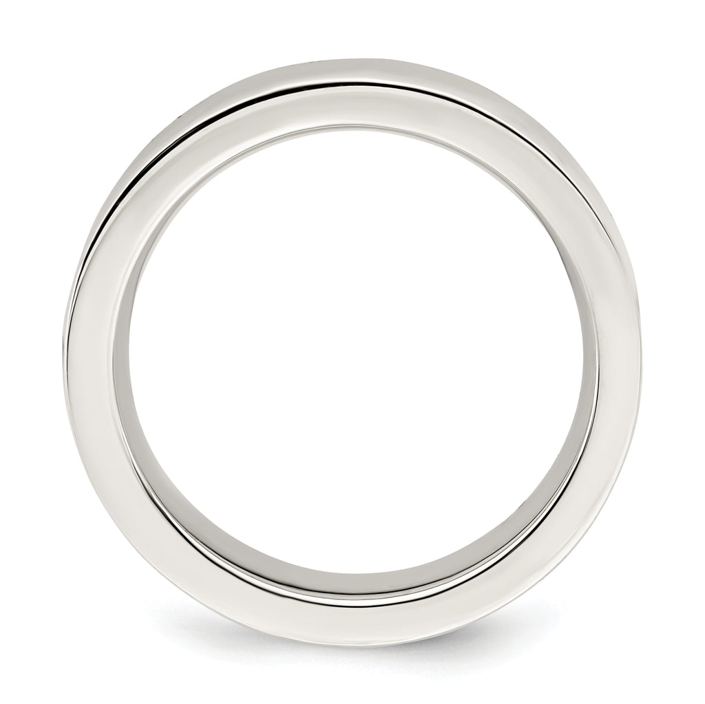 Sterling Silver 5mm Comfort Fit Flat Band