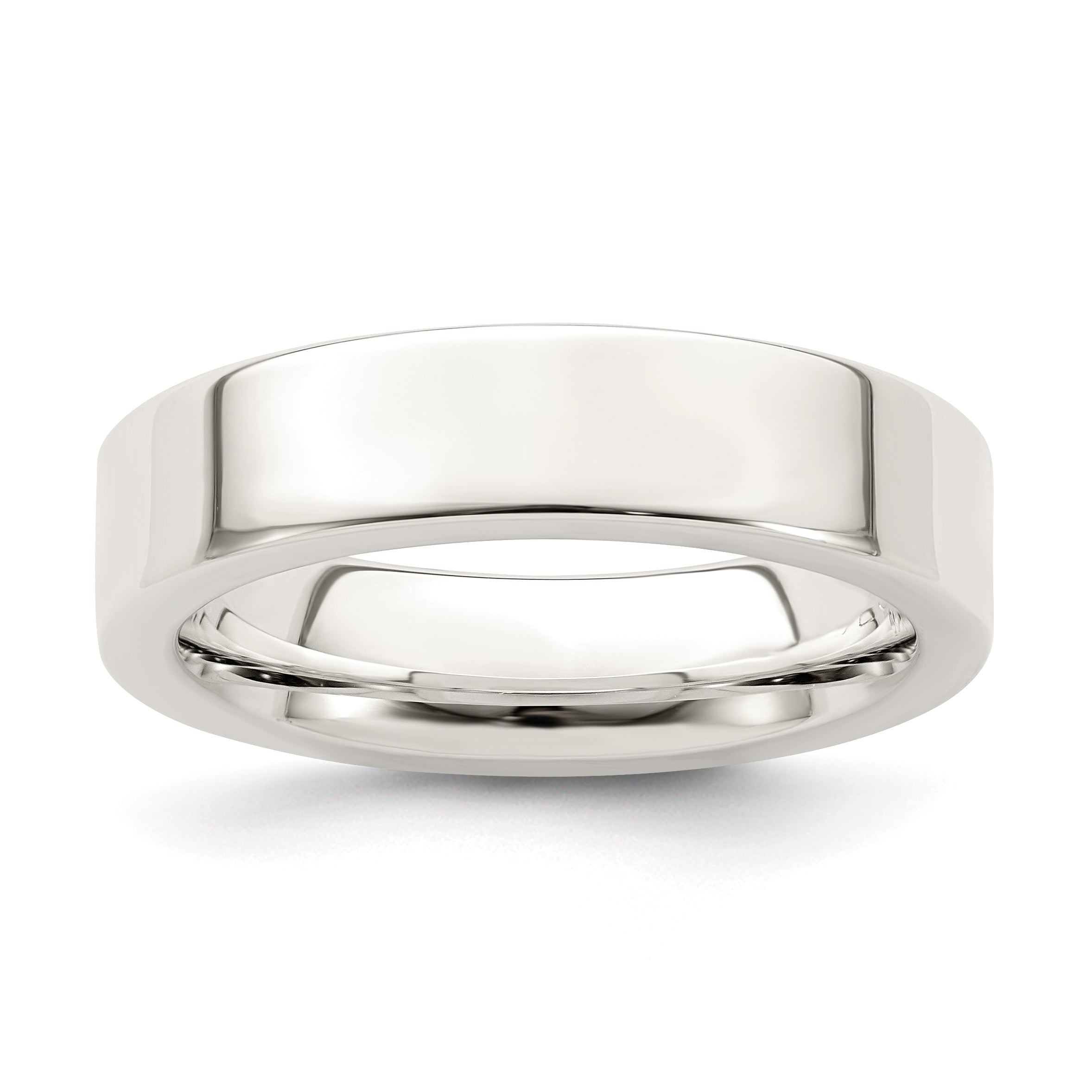 Sterling Silver 5mm Comfort Fit Flat Band Main image