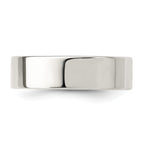 Sterling Silver 6mm Comfort Fit Flat Size 13.5 Band