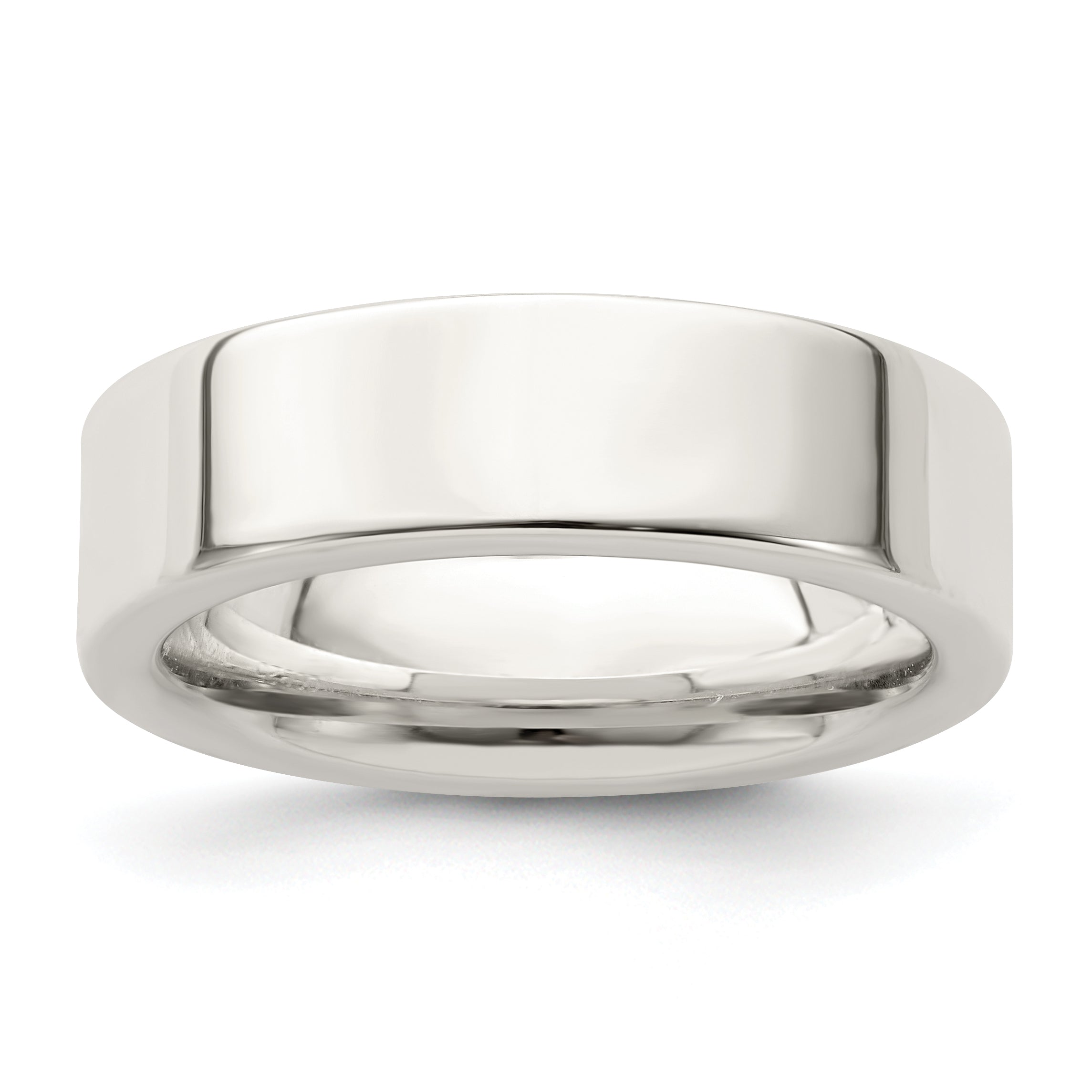 Sterling Silver 6mm Comfort Fit Flat Size 13.5 Band Main image
