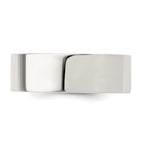 Sterling Silver 7mm Comfort Fit Flat Size 13.5 Band