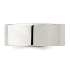 Sterling Silver 8mm Comfort Fit Flat Size 13.5 Band
