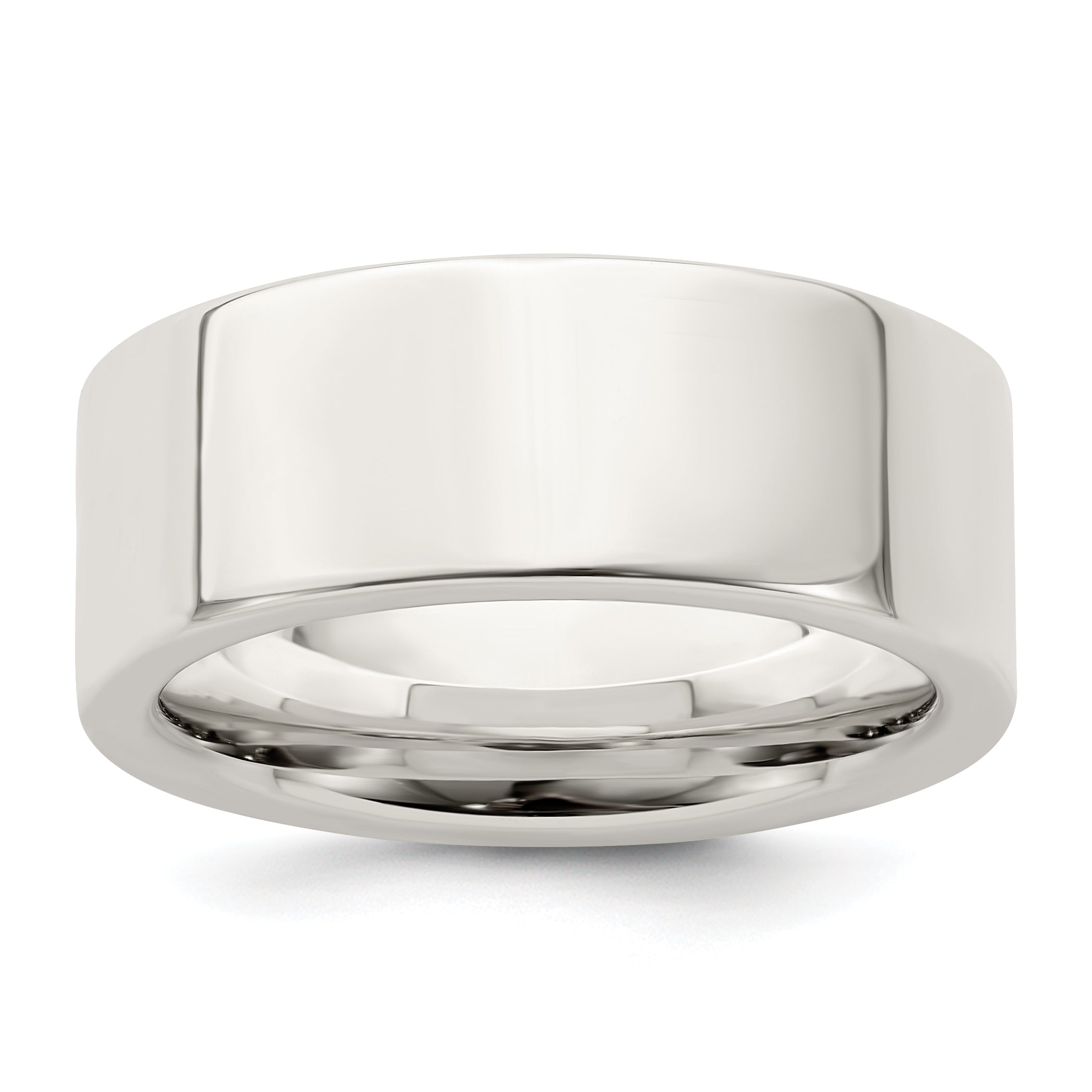 Sterling Silver 8mm Comfort Fit Flat Size 13.5 Band Main image