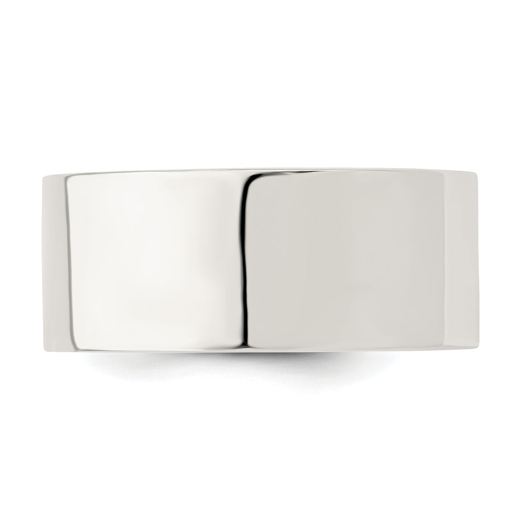 Sterling Silver 9mm Comfort Fit Flat Size 13.5 Band