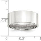 Sterling Silver 9mm Comfort Fit Flat Size 13.5 Band