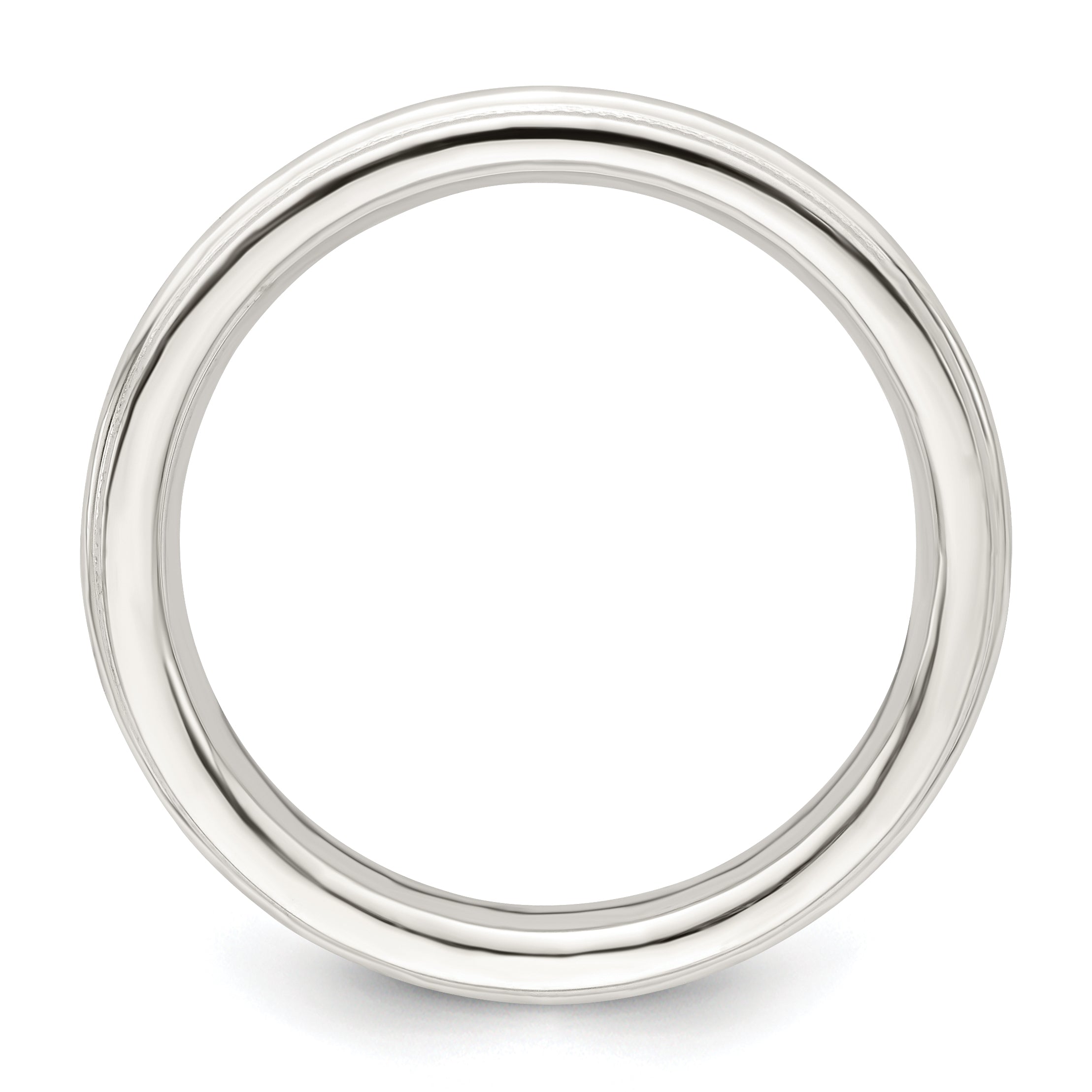Milgrain Comfort-Fit Wedding Band in Sterling Silver, 3mm Secondary image