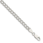 Sterling Silver 5mm Double Link Charm Bracelet