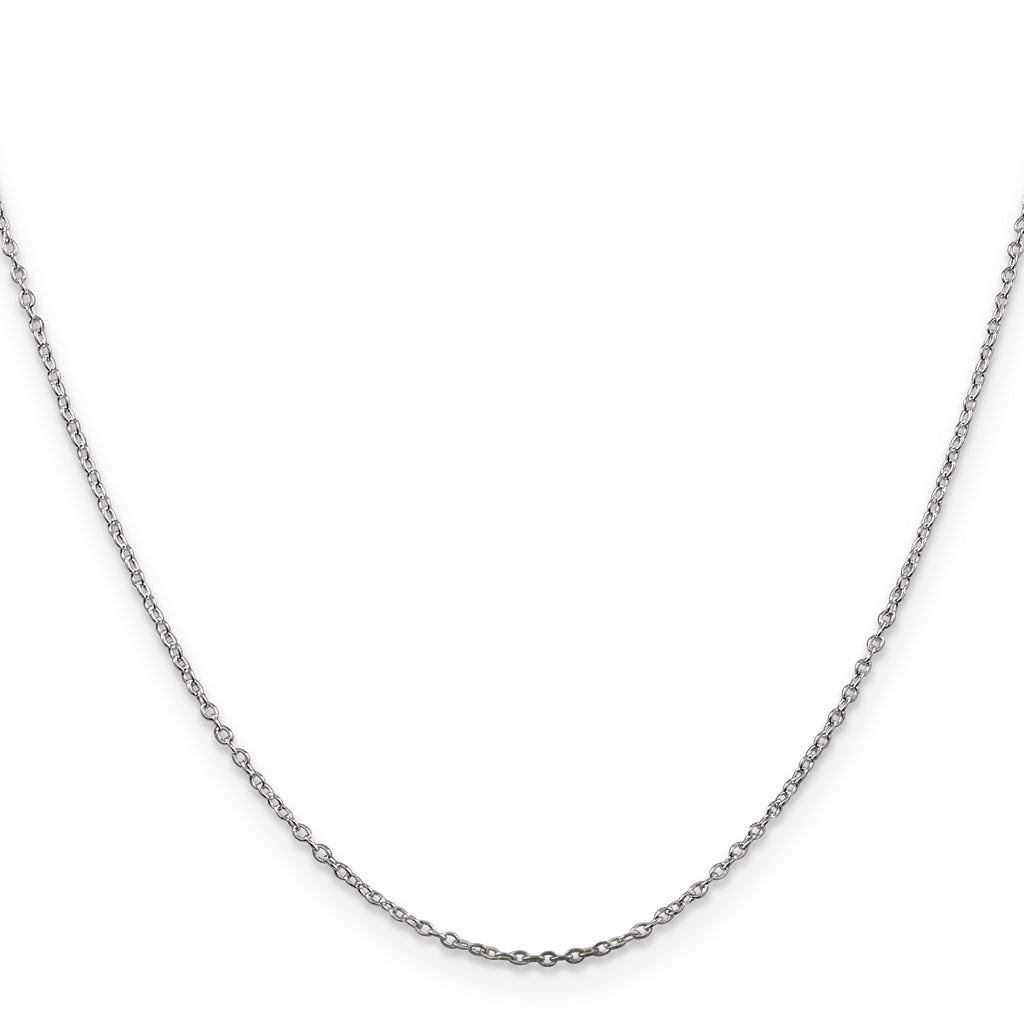 Sterling Silver 1mm Cable Chain w/ ext.