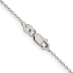 Sterling Silver 1mm Cable Chain Anklet
