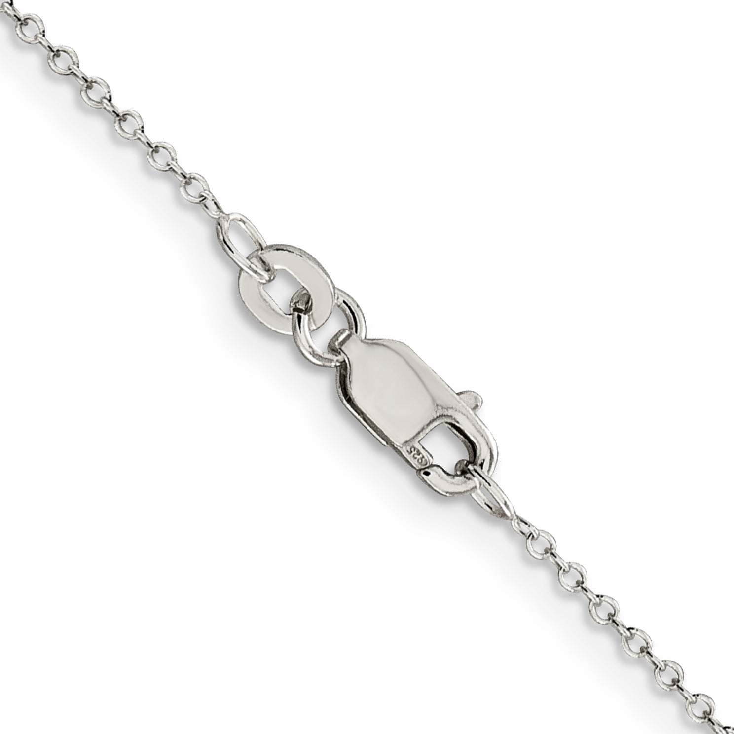 Sterling Silver 1mm Cable Chain Anklet