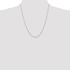 Sterling Silver 1mm Cable Chain w/ ext.
