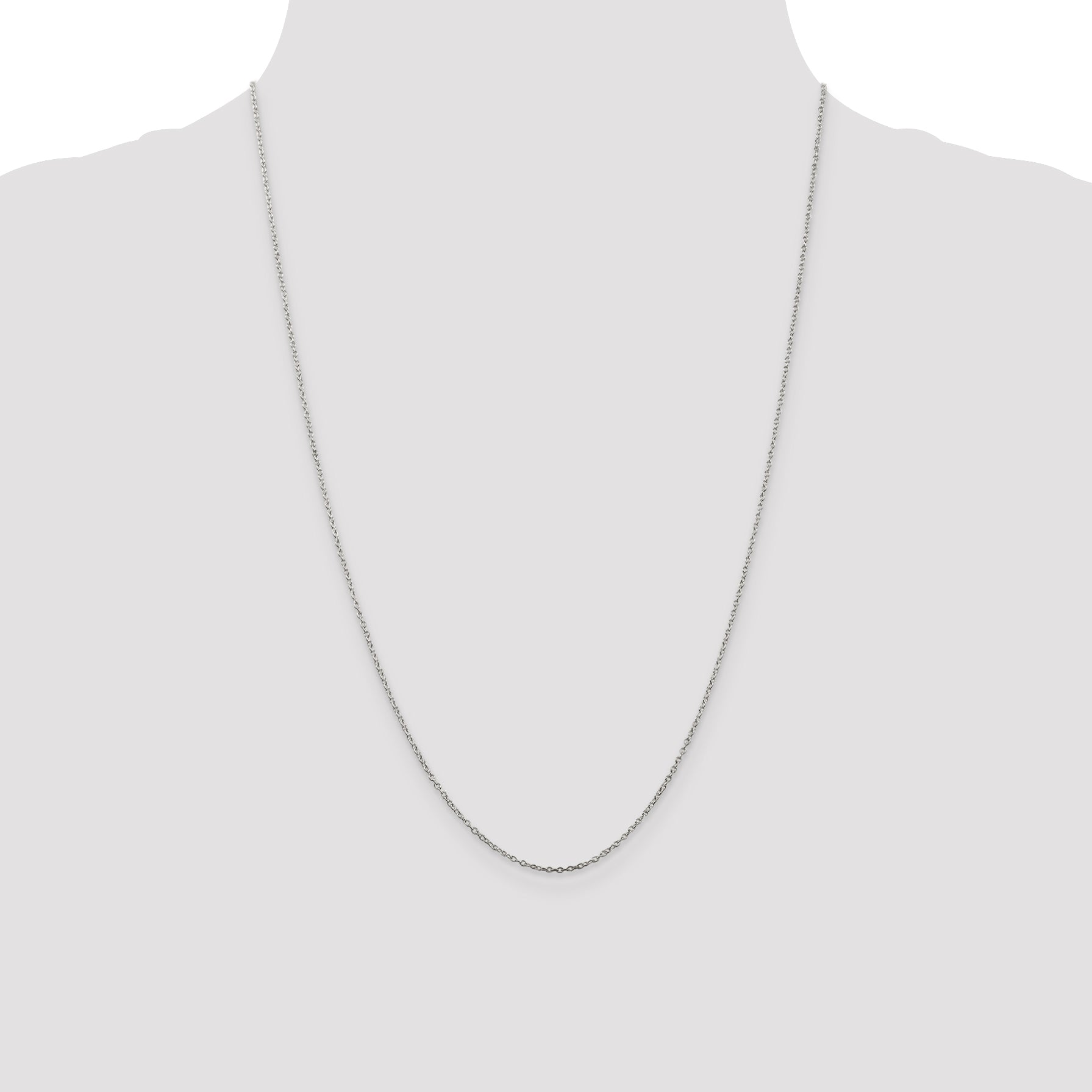 Sterling Silver 1mm Cable Chain Anklet