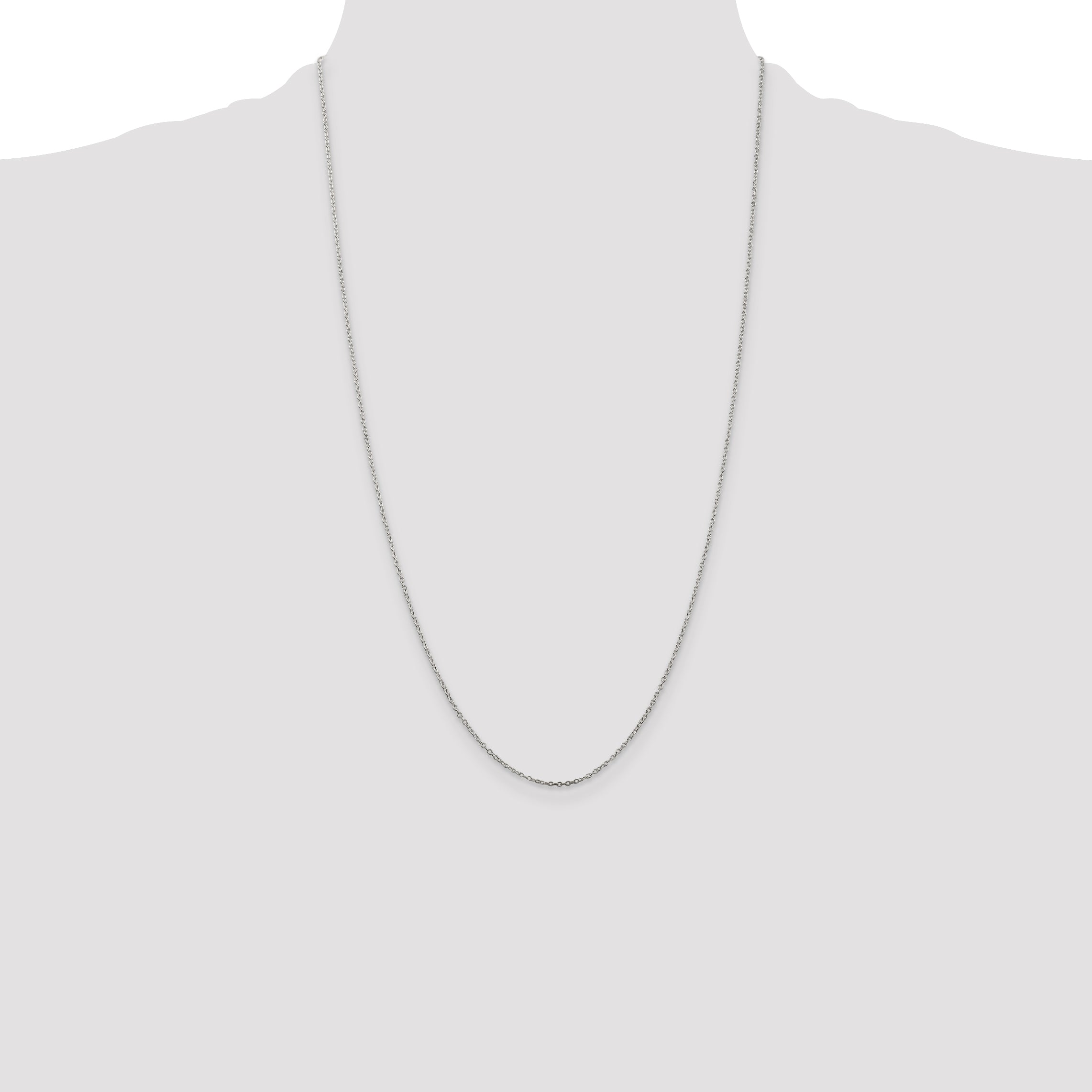 Sterling Silver 1mm Cable Chain Anklet