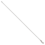 Sterling Silver 1mm Cable Chain Anklet