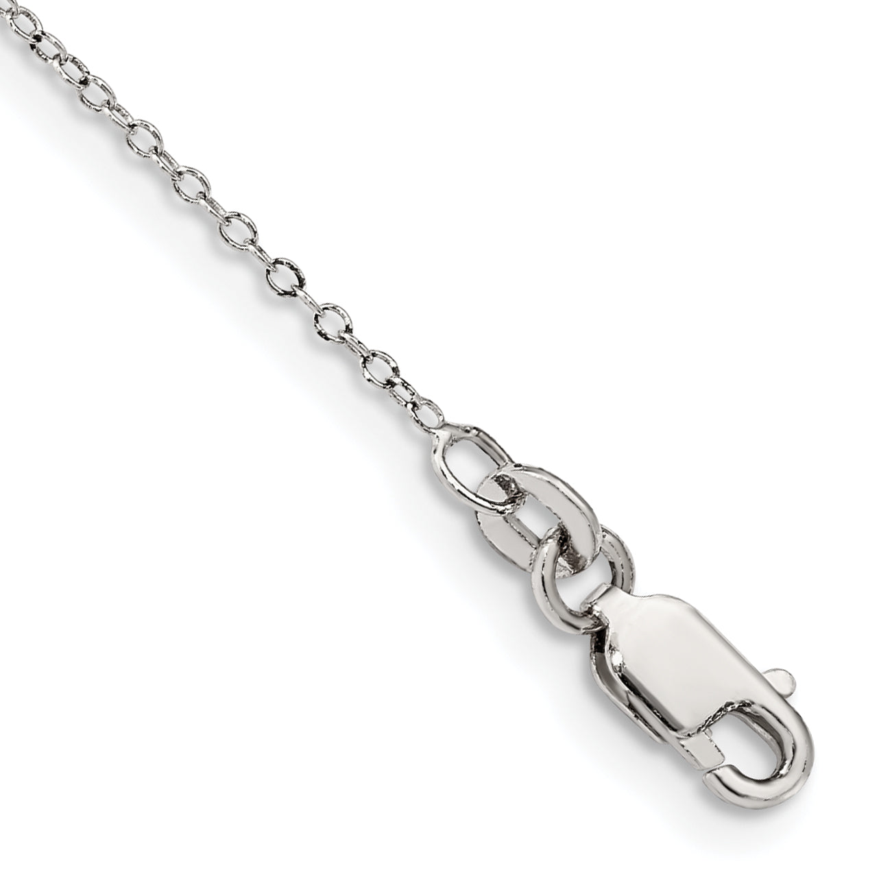 Sterling Silver 1mm Cable Chain Anklet Main image