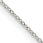 Sterling Silver 1mm Cable Chain Anklet
