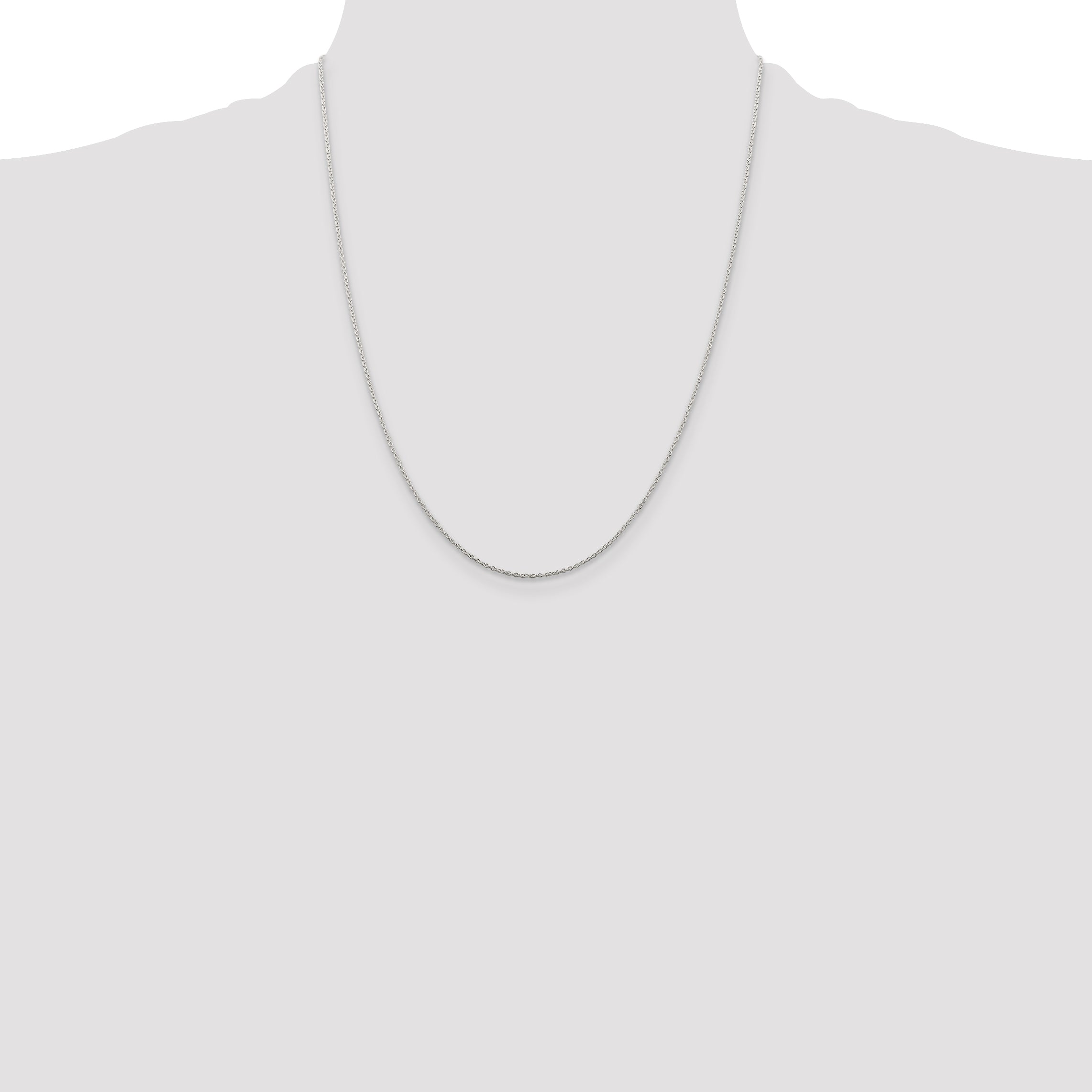 Sterling Silver 1mm Cable Chain w/ ext.