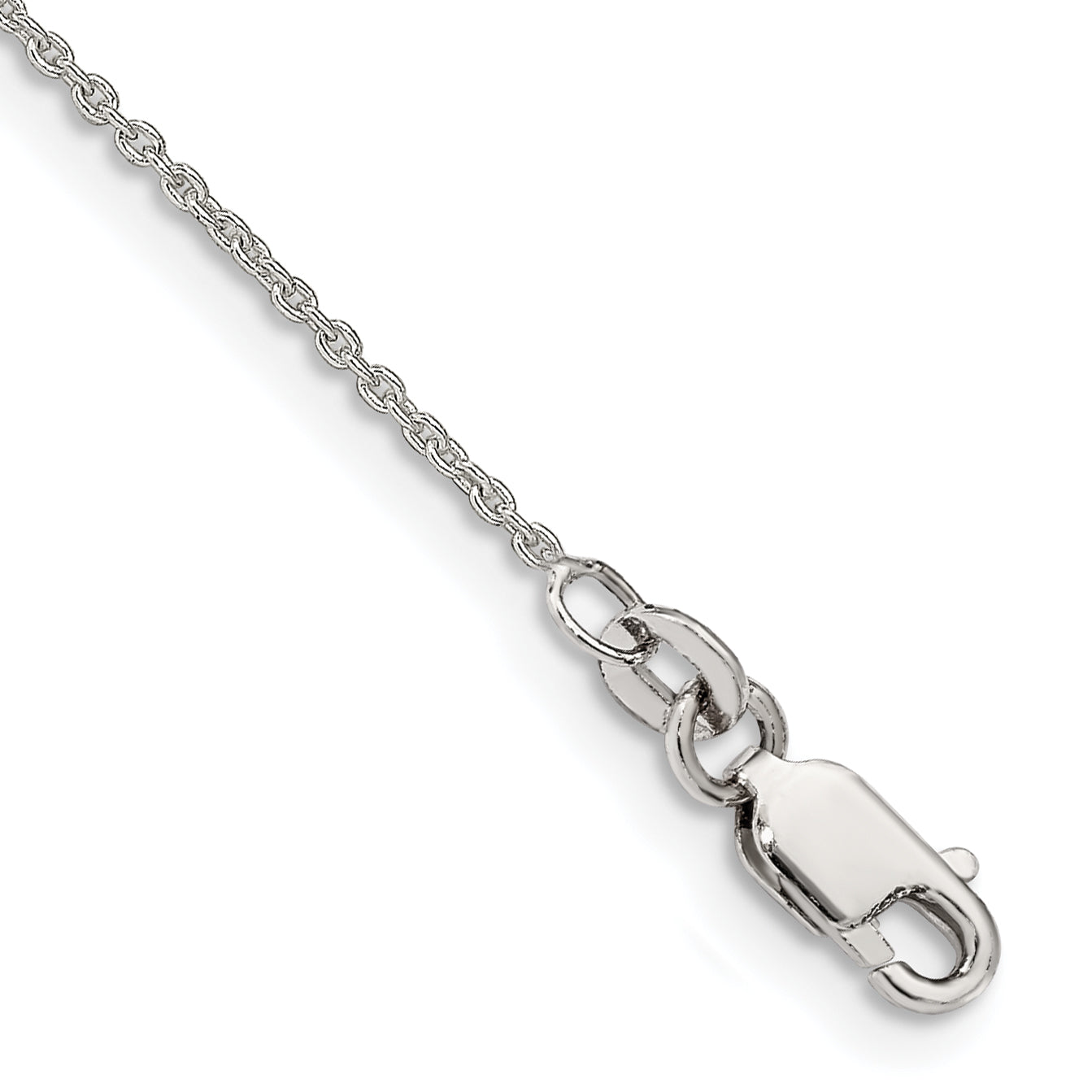 Sterling Silver 1mm Cable Chain Anklet Main image