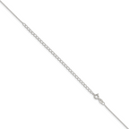 Sterling Silver 1mm Cable Chain w/ ext.