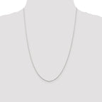 Sterling Silver Rhodium-plated 1mm Cable Chain