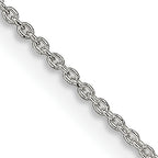 Sterling Silver 1mm Cable Chain