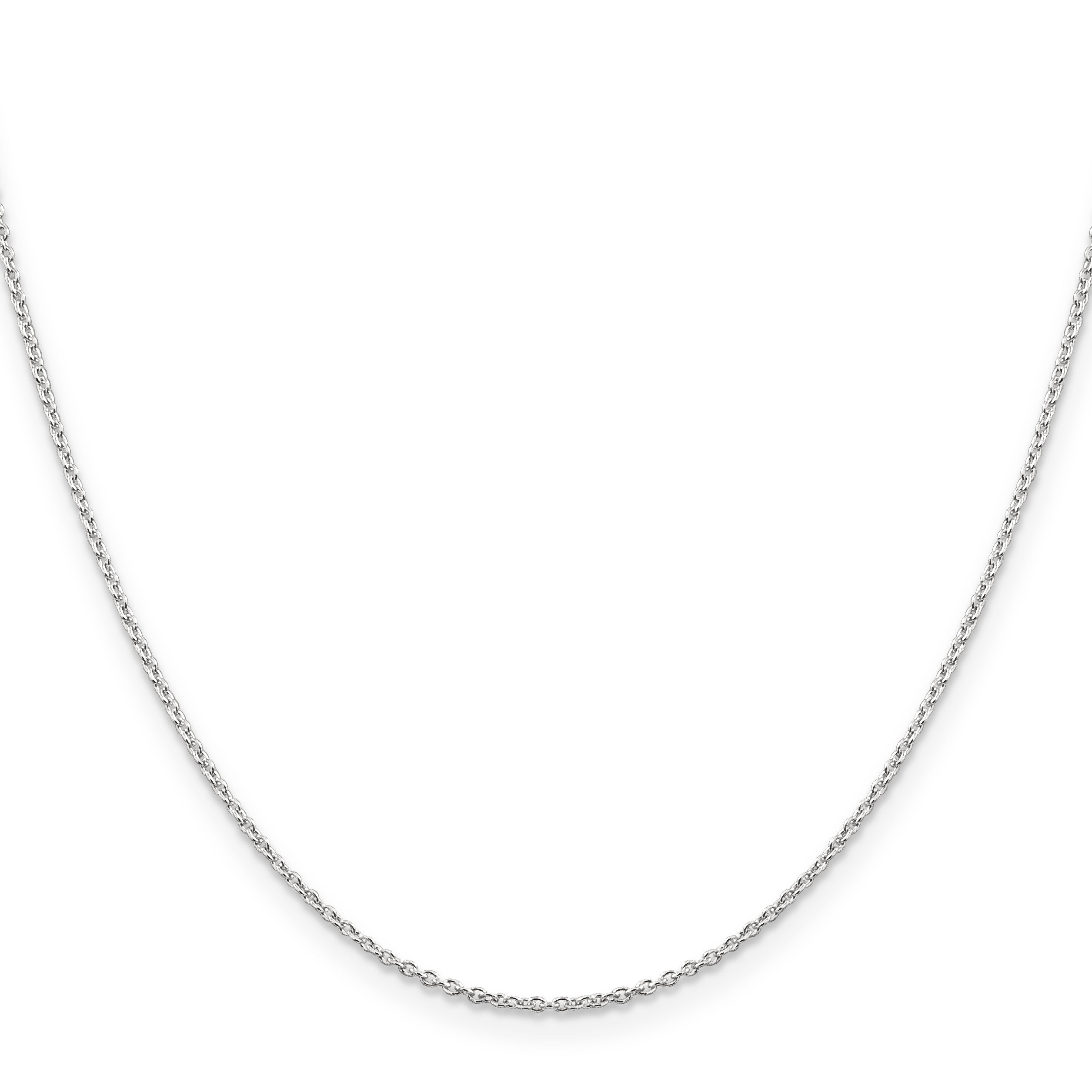 Sterling Silver 1.25mm Cable Chain With Extension Secondary image