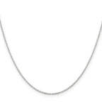 Sterling Silver 1.25mm Cable Chain w/ ext.