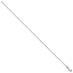 Sterling Silver 1.25mm Cable Chain Anklet