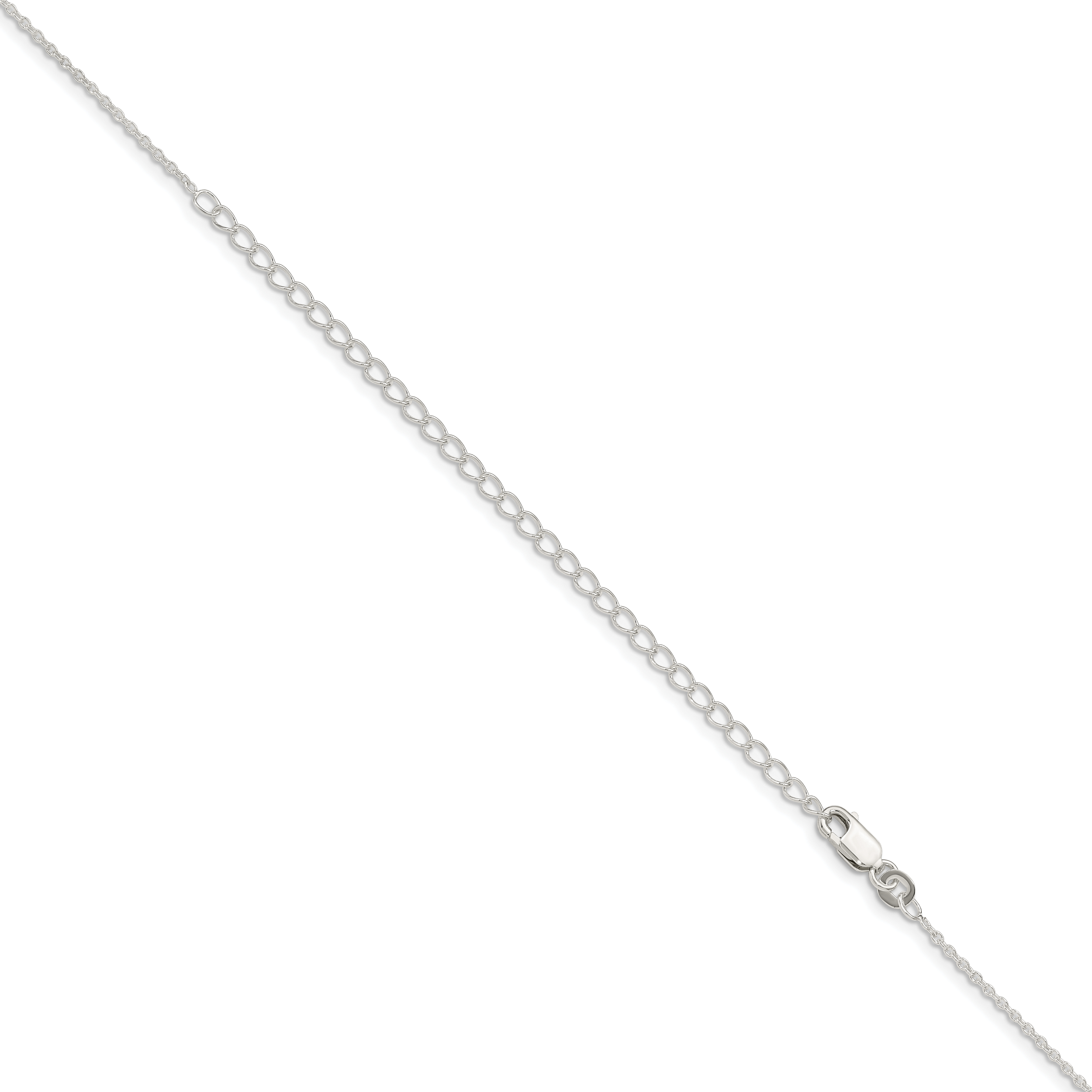 Sterling Silver 1.25mm Cable Chain w/ ext.