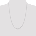 Sterling Silver Rhodium-plated 1.25mm Cable Chain