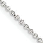 Sterling Silver 1.25mm Cable Chain w/ ext.