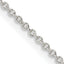 Sterling Silver 1.25mm Cable Chain w/ ext.