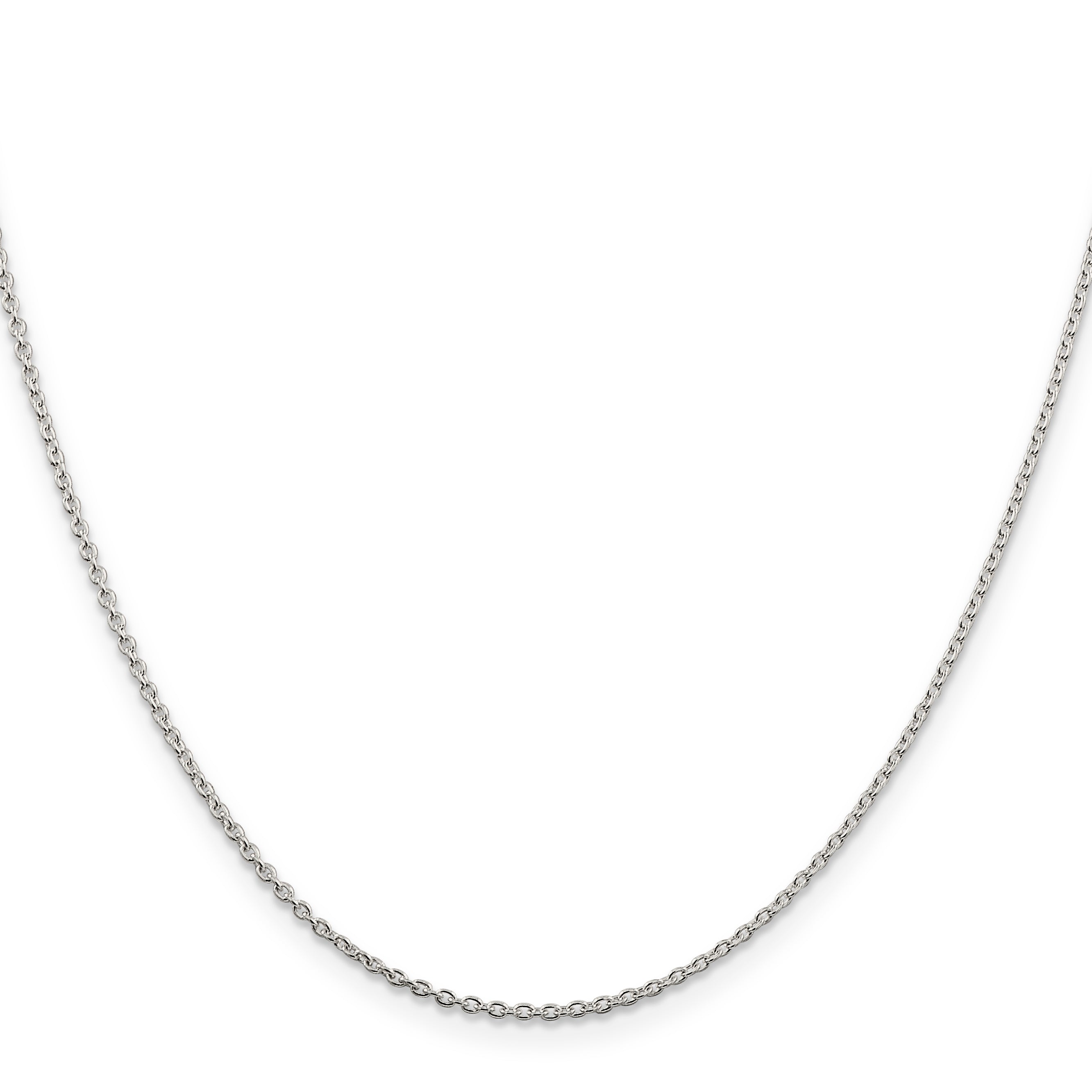Cable Chain Necklace in Sterling Silver, 1.5mm Secondary image