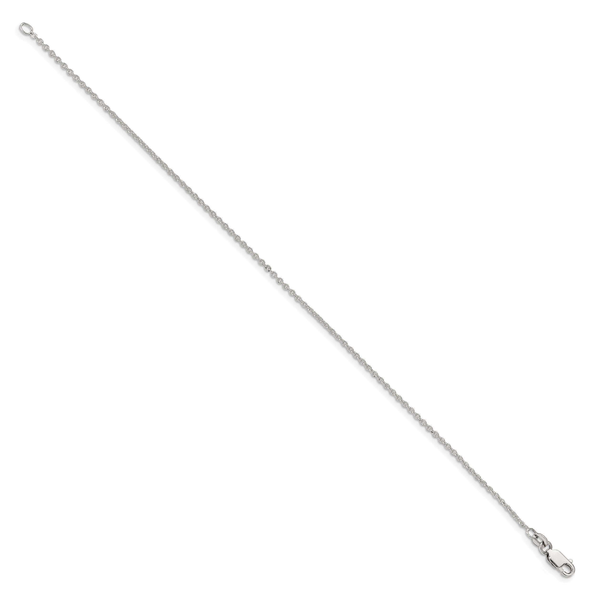 Cable Chain Necklace in Sterling Silver, 1.5mm Secondary image